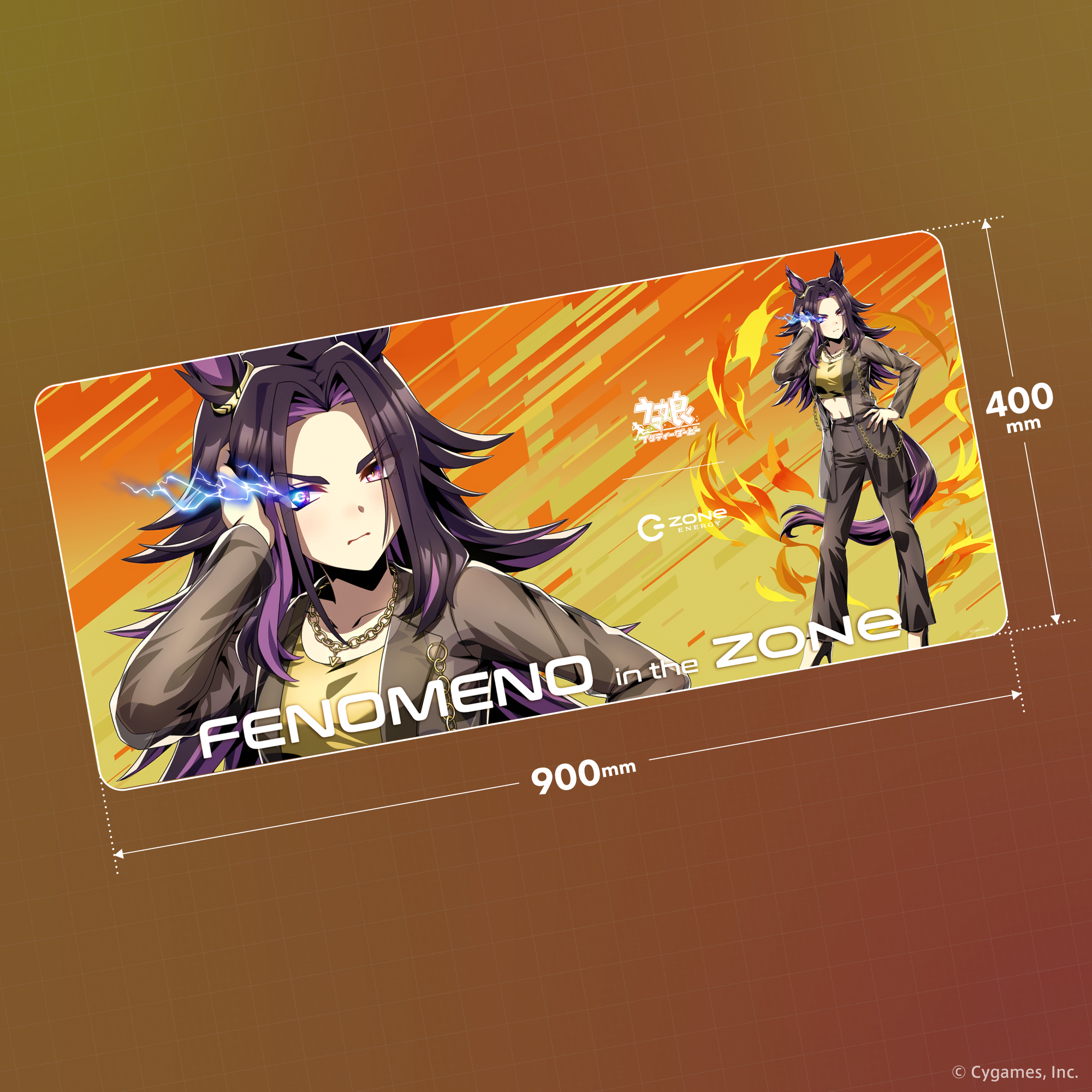 ウマ娘『GOLD WEEK』コラボ!超特大デスクマット&ZONeエナジーセット : Type-F FENOMENO