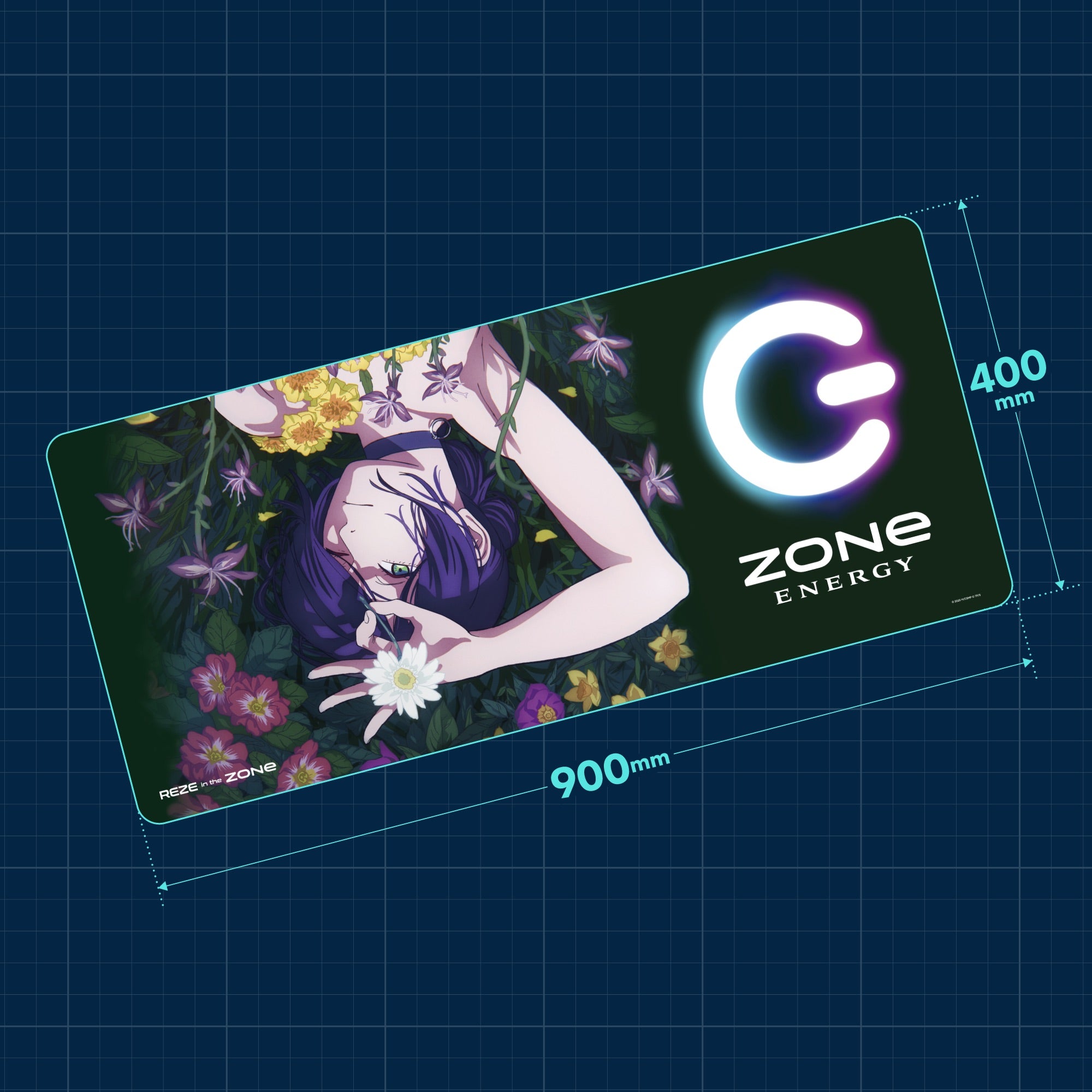 劇場版『チェンソーマン レゼ篇』コラボ 特大オリジナルデザインデスクマット + HYPER ZONe SET : REZE Type-A