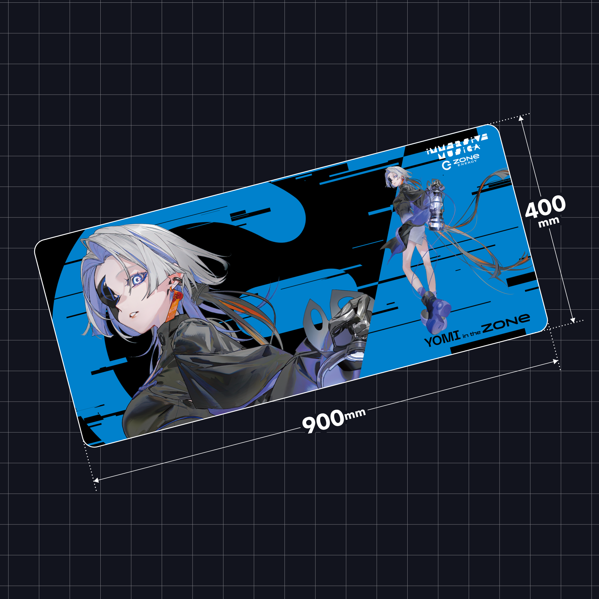 特大オリジナルデザインデスクマット + HYPER ZONe SET : YOMI Type-A