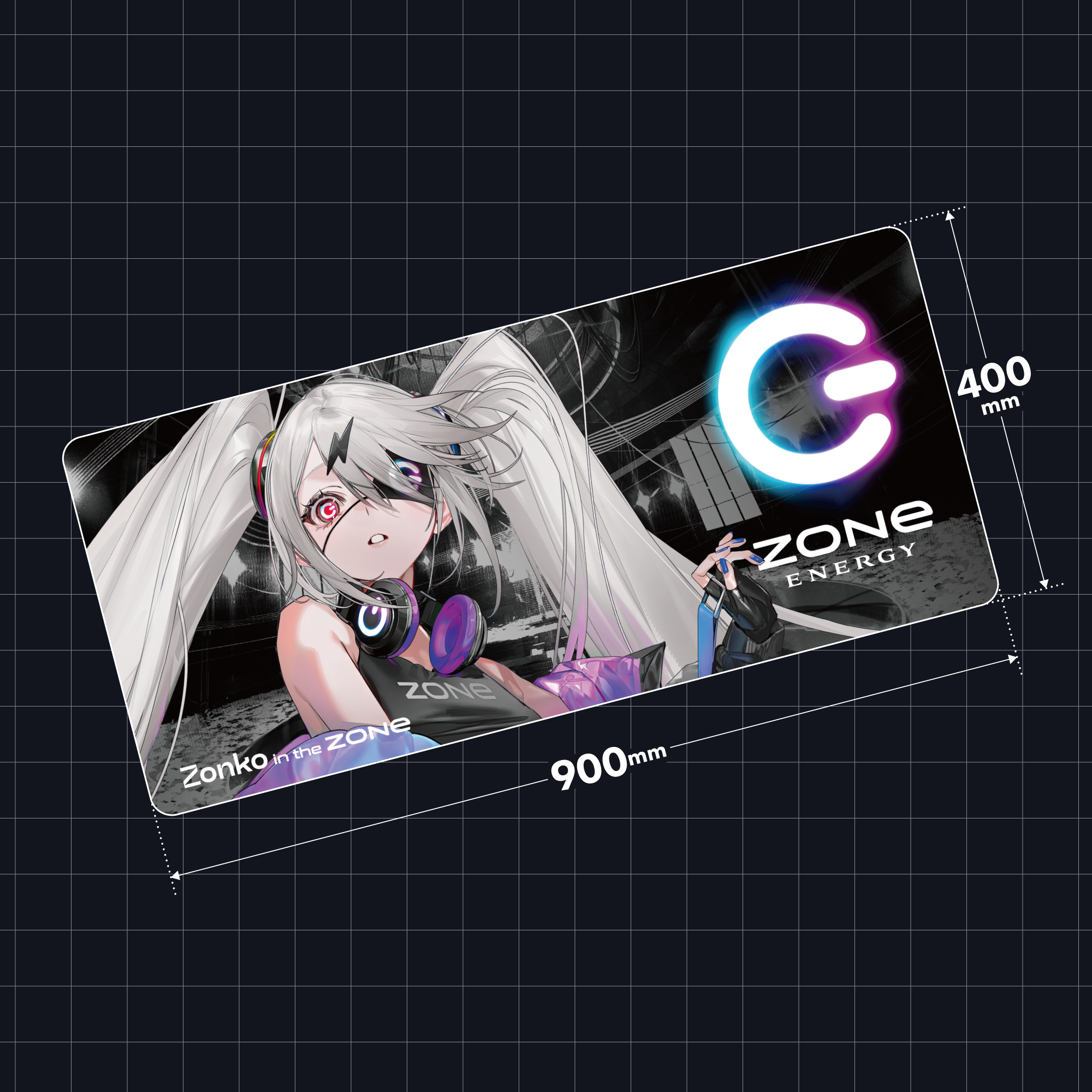 特大オリジナルデザインデスクマット + HYPER ZONe SET : Zonko Type-B