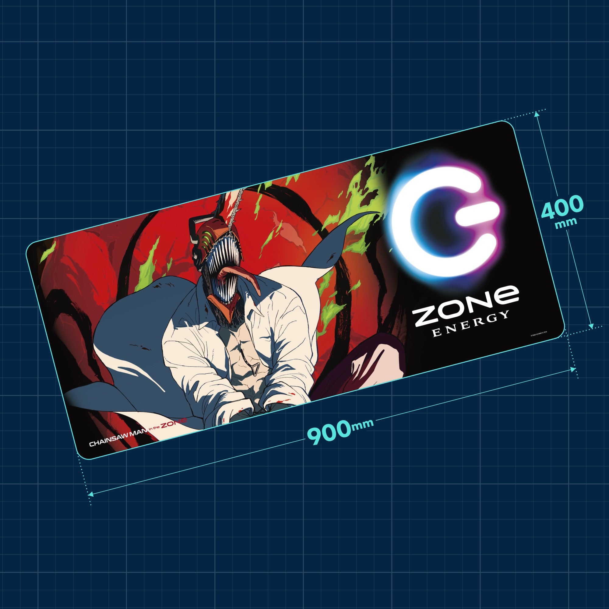 劇場版『チェンソーマン レゼ篇』コラボ 特大オリジナルデザインデスクマット + HYPER ZONe SET : CHAINSAW MAN