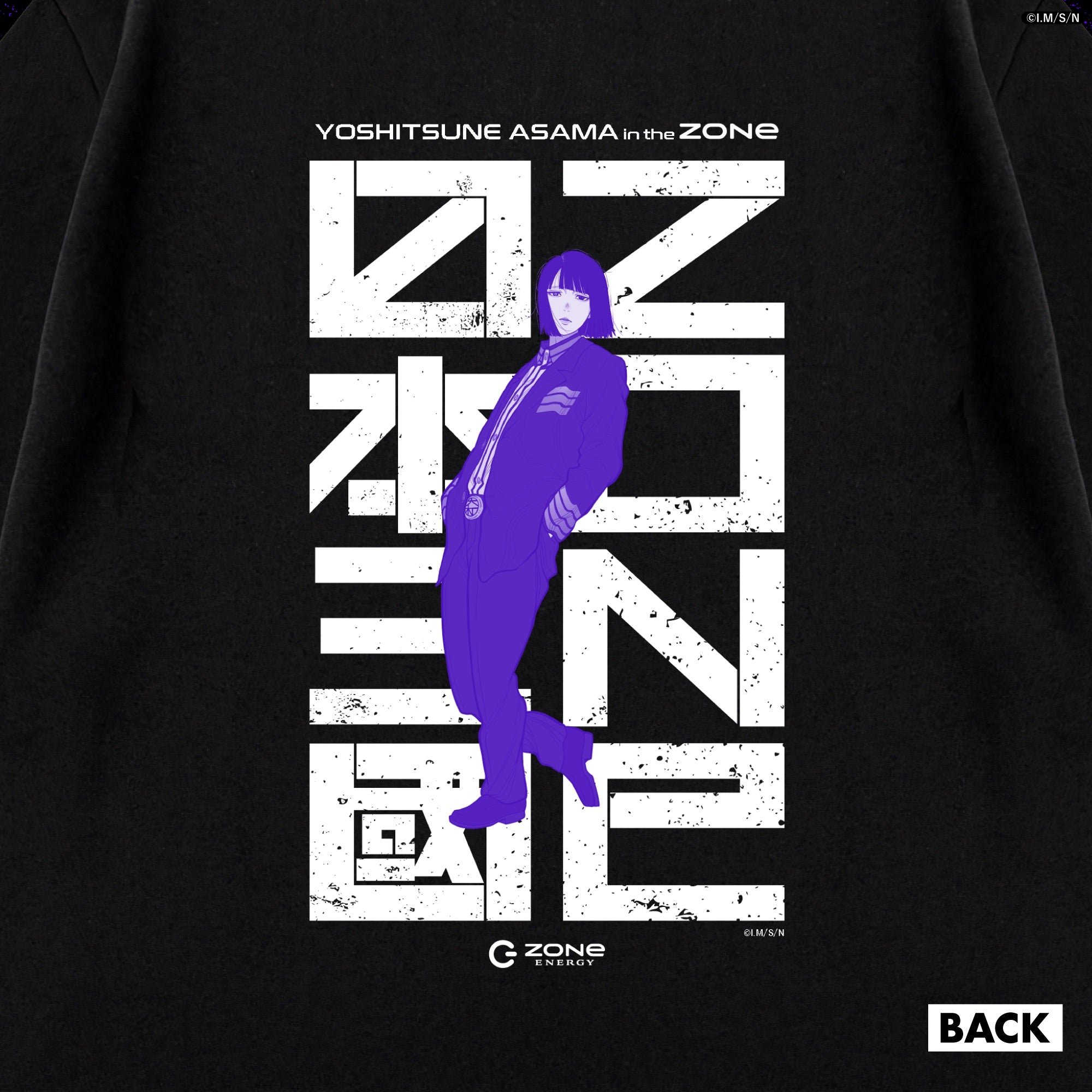 アニメ『日本三國』コラボ オリジナルTシャツ＆ZONeエナジーセット : 阿佐馬芳経 Type-A