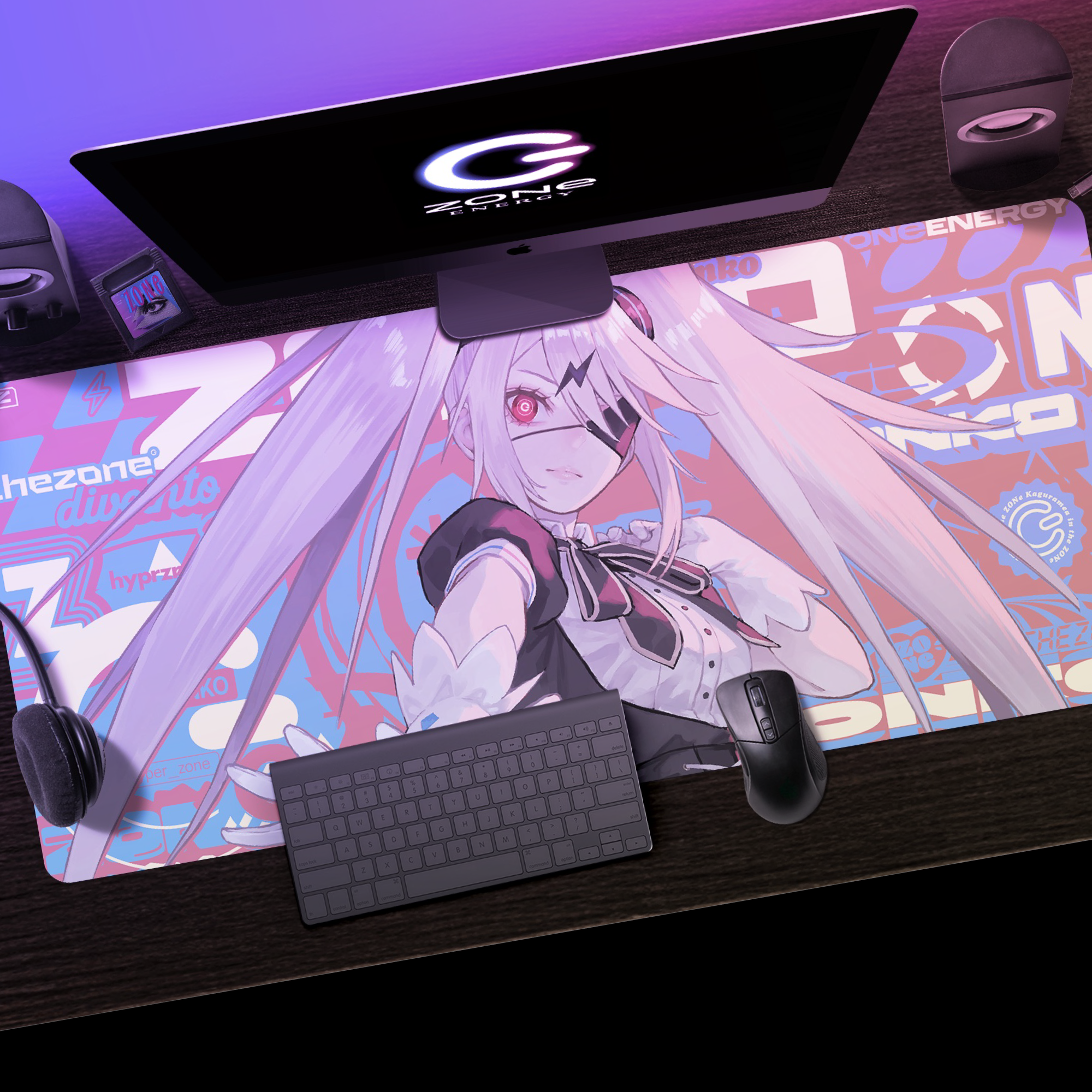 特大オリジナルデザインデスクマット + HYPER ZONe SET : DESIGN-B ぞん子