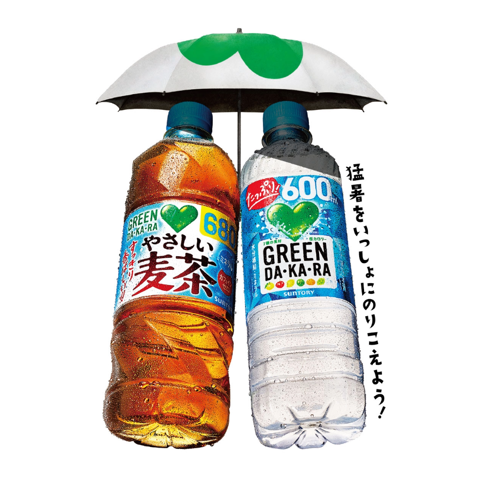【数量限定】GREEN DA･KA･RA おとな用ひがさセット（折りたたみタイプ）
