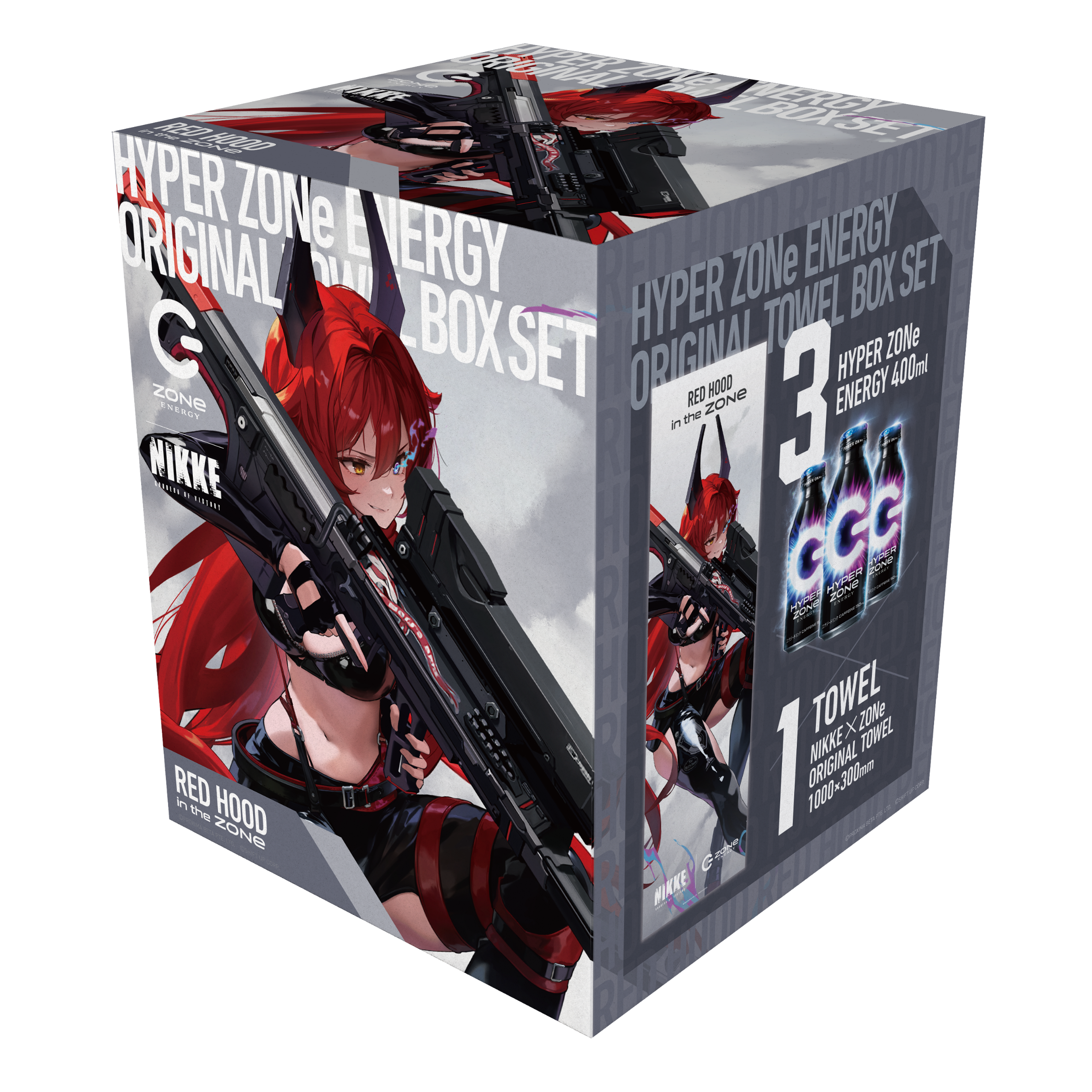 NIKKE ZONE タオル付き 1BOX NIKKE ZONE タオル付き 1BOX ZONe×NIKKE】HYPER ZONe3本+NIKKE