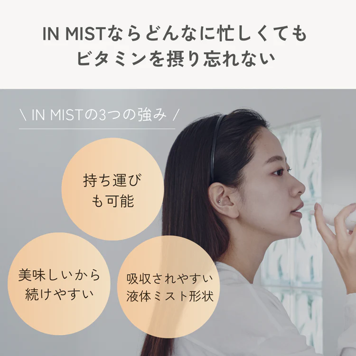 飲むミストサプリ【IN MIST（インミスト）】Vitamin Maintenance 80ml×1本