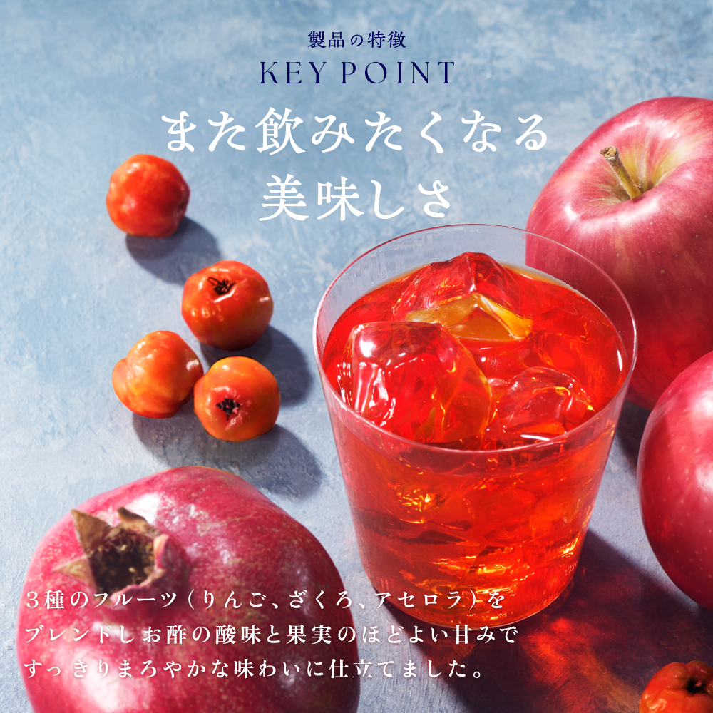 【送料当社負担】機能性表示食品 すっきりメンテナン酢 りんご 200ml紙パック×24本【定期購入】