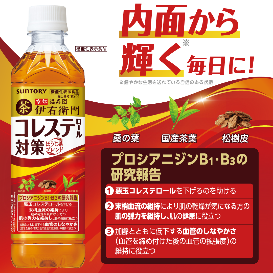 伊右衛門 コレステロール対策 500ml×24本