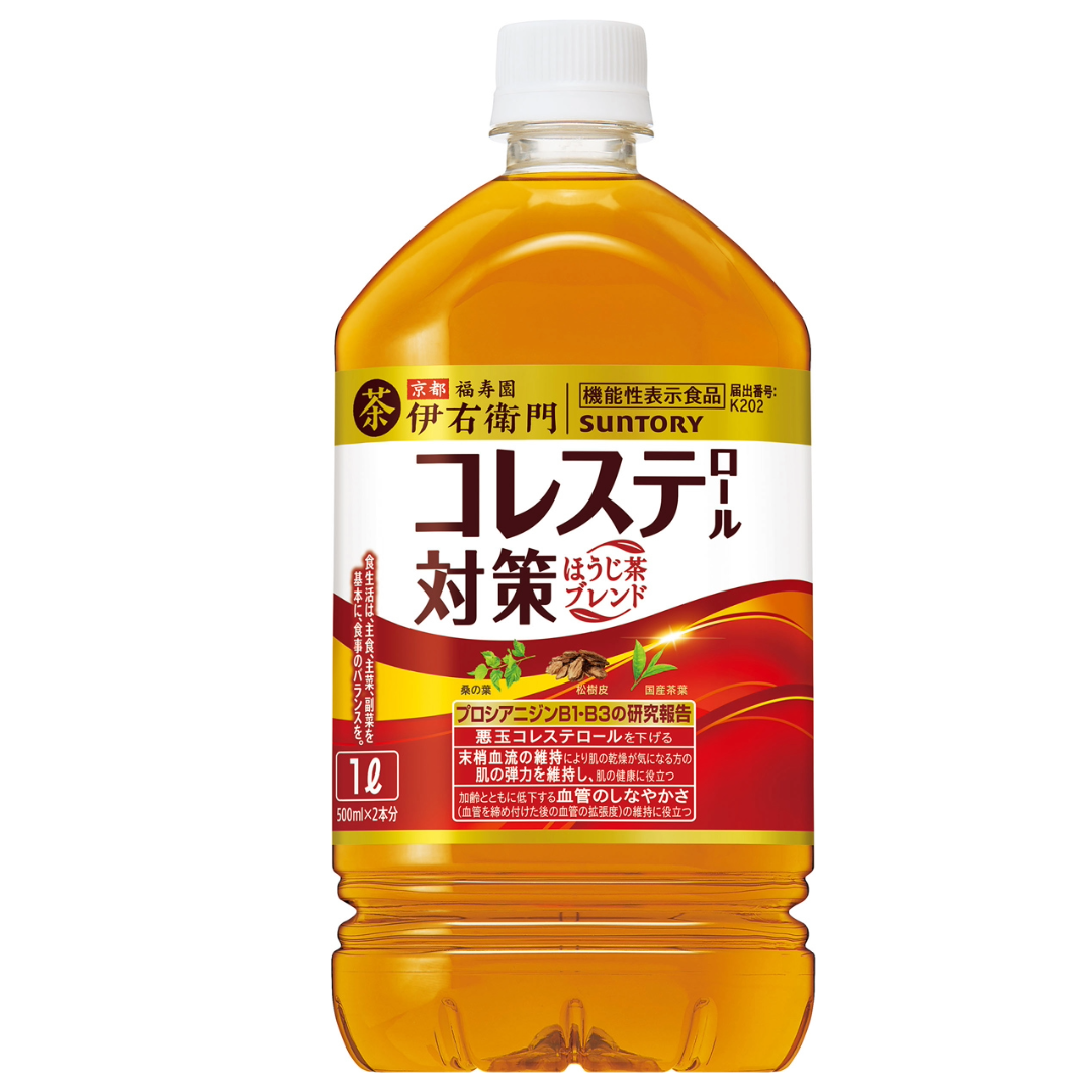 伊右衛門プラス コレステロール対策 1L×12本【定期購入】