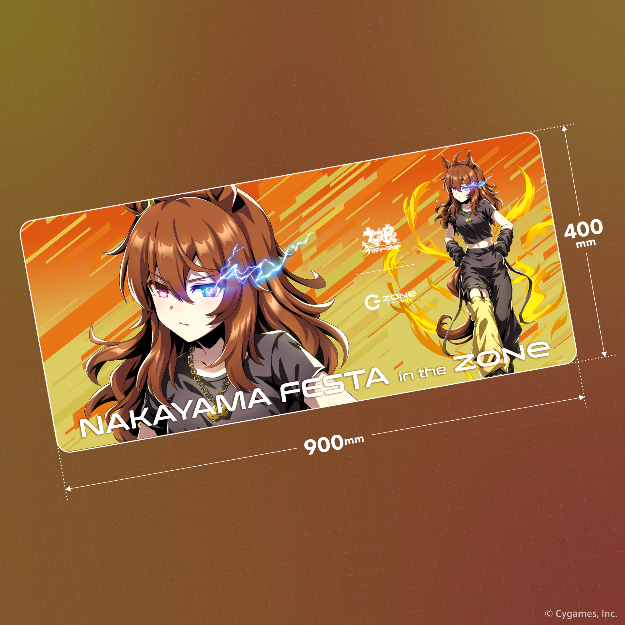 ウマ娘『GOLD WEEK』コラボ！超特大デスクマット＆ZONeエナジーセット : Type-C NAKAYAMA FESTA