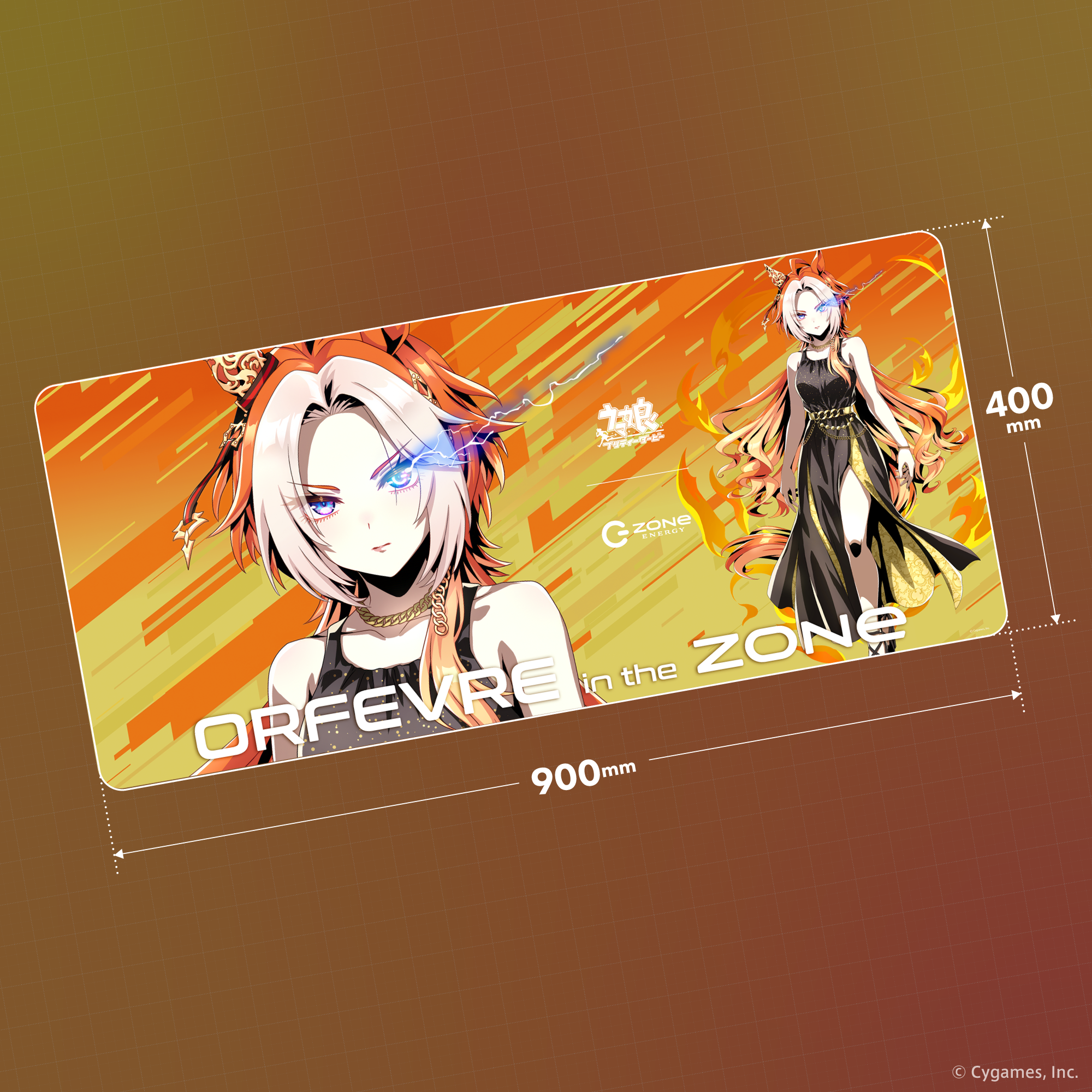 ウマ娘『GOLD WEEK』コラボ！超特大デスクマット＆ZONeエナジーセット : Type-D ORFEVRE
