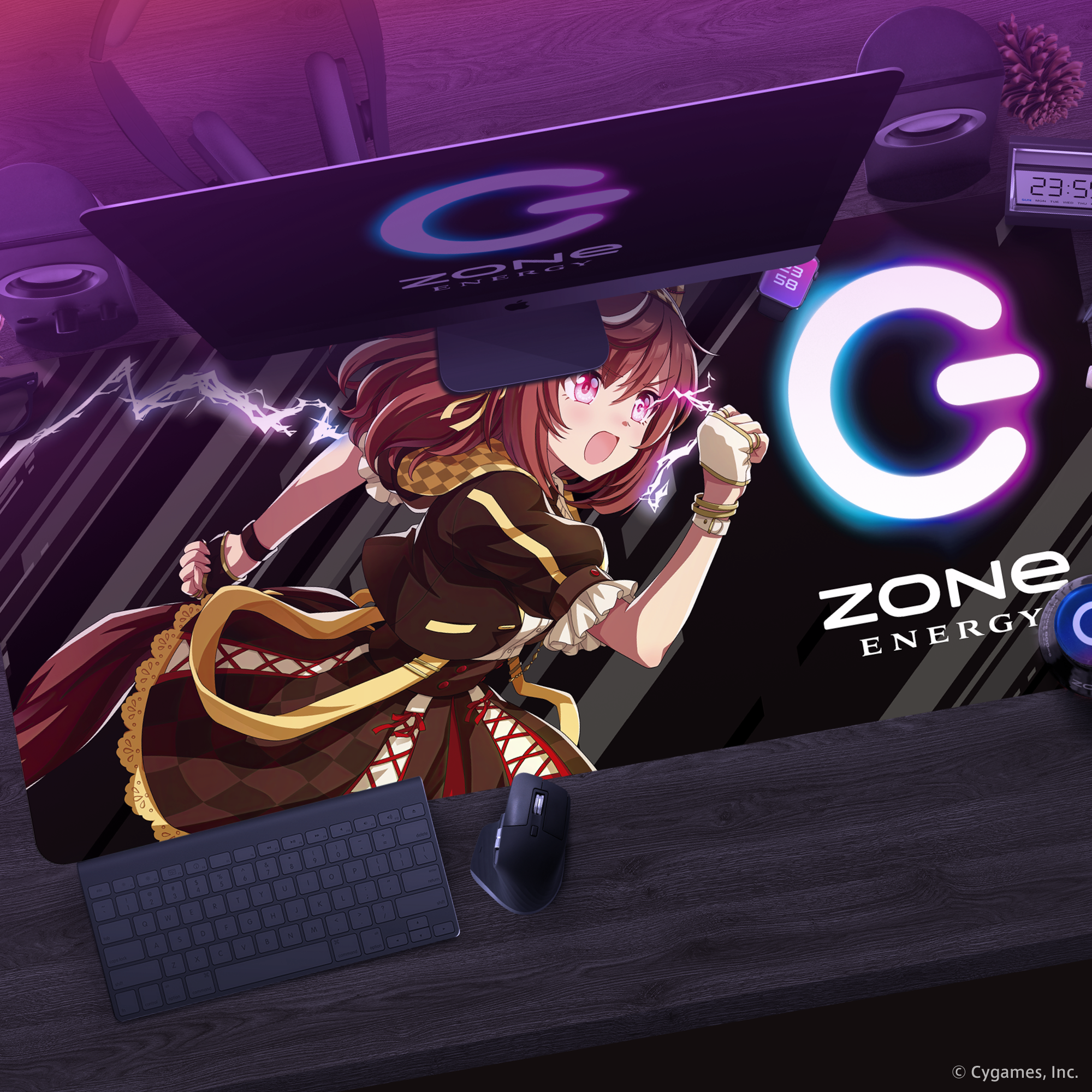 ウマ娘　ららぽーと　ブエナビスタ　セット 描きおろし！ウマ娘超特大デスクマット＆ZONeエナジーセット : ブエナ