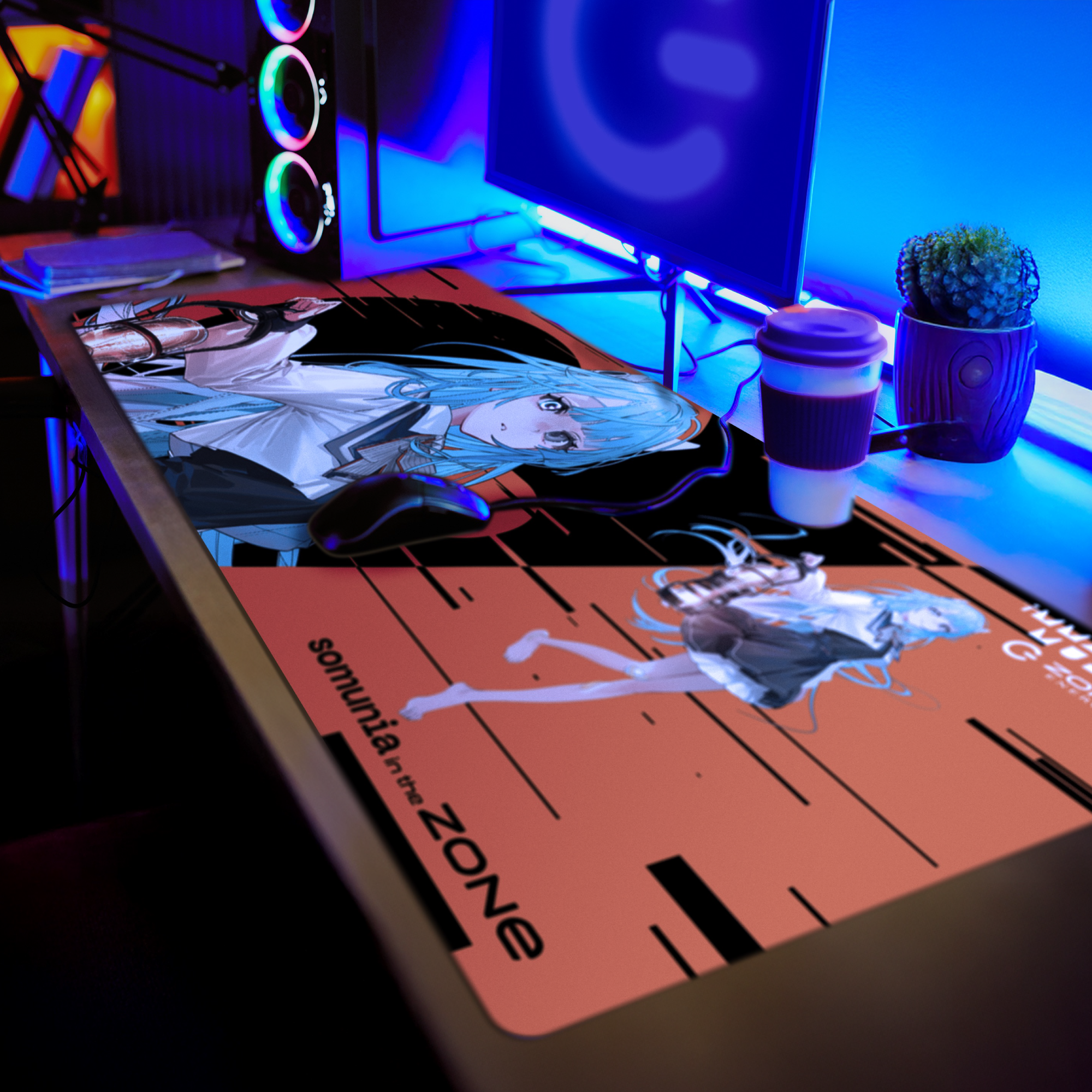 特大オリジナルデザインデスクマット + HYPER ZONe SET : somunia Type-A 特大オリジナルデザインデスクマット + HYPER ZONe SET : somunia Type-A