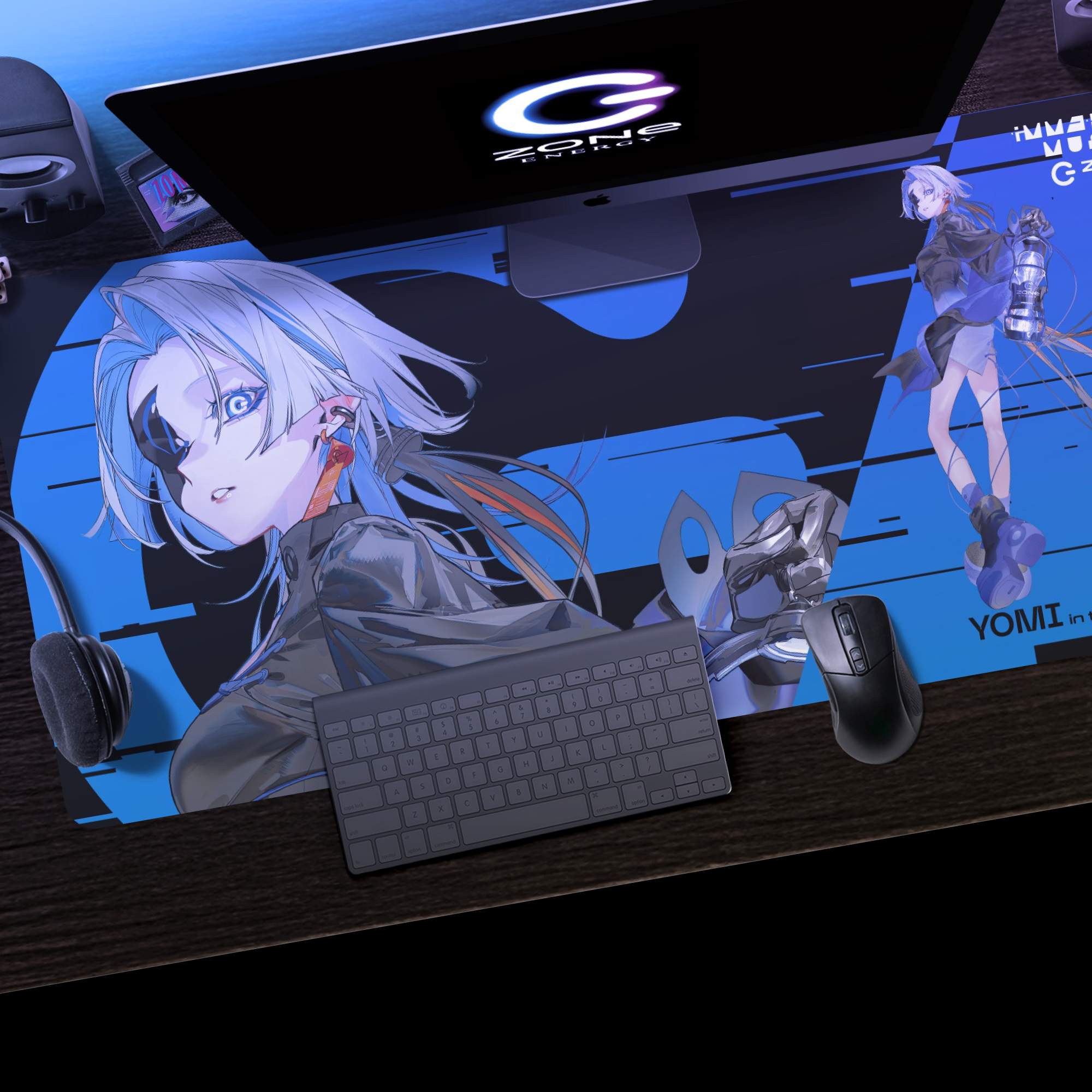 特大オリジナルデザインデスクマット + HYPER ZONe SET : YOMI Type-A 特大オリジナルデザインデスクマット + HYPER ZONe SET : YOMI Type-A
