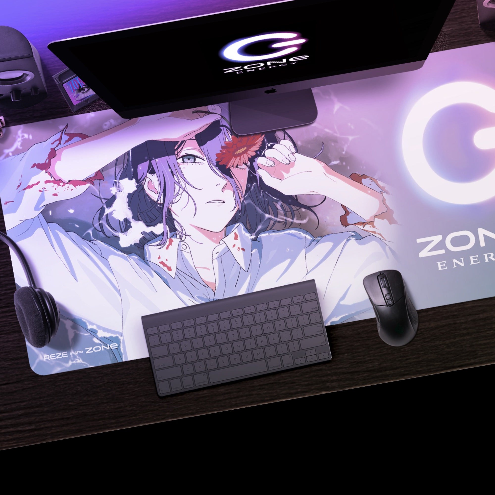 劇場版『チェンソーマン レゼ篇』コラボ 特大オリジナルデザインデスクマット + HYPER ZONe SET : REZE Type-B