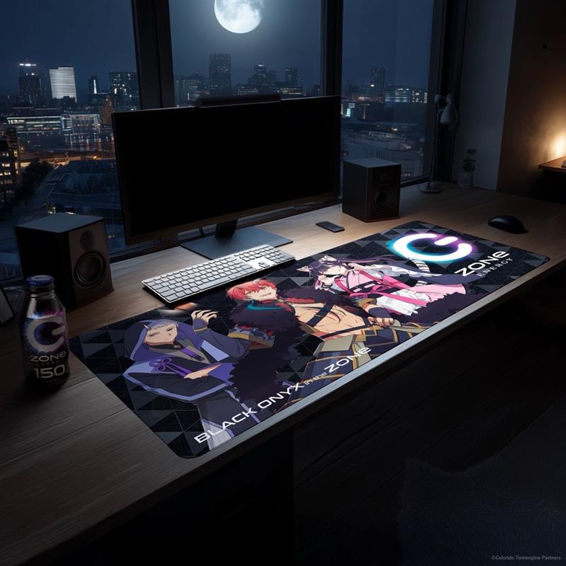 Netflix映画『超かぐや姫！』×ZONe 超特大デスクマット＆ZONeエナジーセット : Type-E BLACK ONYX